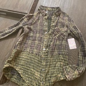 Free people flannel. New with tags